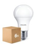 Mehrfachpackung 6x Philips CorePro LED Glühbirne E27 Birne Matt 10W 1055lm - 830 Warmweiß | Ersatz Für 75W