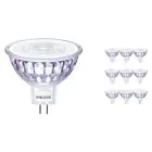 Mehrfachpackung 10x Philips Master Value LED Spot GU5.3 MR16 7.5W 630lm 60D - 930 Warmweiß | Höchste Farbwiedergabe - Dimmbar - Ersatz für 50W