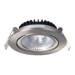 LED Schwenkbar Spot Silber Rund 6W 550lm 60D - 927 Extra Warmweiß | 85mm - IP54 - Dimmbar - Höchste Farbwiedergabe