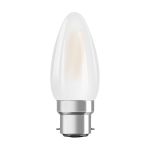 Ledvance Classic Performance LED Ampoule B22d Bougie Filament Dépolie 4W 470lm - 827 Blanc Très Chaud | Équivalent 40W