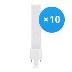 Lot 10x Osram Dulux-S LED 4W - 840 Blanc Froid | 2 Broches - Remplacement 9W