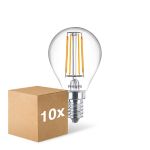 Lot 10x Philips Master Value LED Lustre E14 Boule Filament Claire 3.4W 470lm - 927 Blanc Très Chaud | Meilleur Rendu Des Couleurs - Dimmable - Équivalent 40W