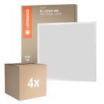 Lot 4x Ledvance Dalle LED Compact Aluminium Blanc 33W 3630lm - 840  | 60x60cm