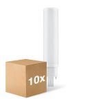 Lot 10x Ledvance Dulux D/E LED 10W - 840 Blanc Froid | 4 Broches - Remplacement 26W