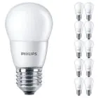 Lot 10x Philips Corepro LED Lustre E27 Boule Dépolie 7W 806lm - 827 Blanc Très Chaud | Équivalent 60W