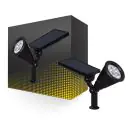 Bright Choice Piquet Lumière Meillion Solar Noir 2W 200lm - 830 Blanc Chaud