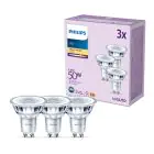 Lot 3x Philips Spot LED GU10 PAR16 5W 355lm 36D - 827 